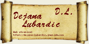 Dejana Lubardić vizit kartica